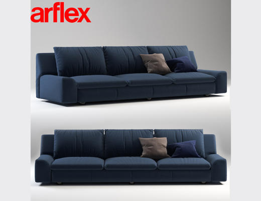 现代沙发, 沙发, 蓝色, 现代简约, 意大利Arflex