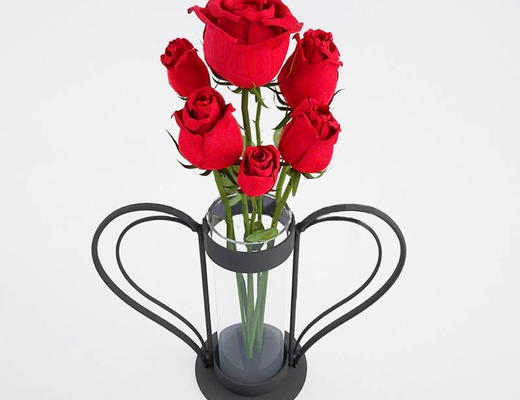 花瓶, 玫瑰花, 现代